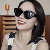 Nueva Celebridad de Internet Mismo Estilo Gafas de Sol Retro Ojo de Gato para Mujer Modernas Ins Distintivas Sesión de Fotos Callejera Marco Pequeño Gafas de Sol Color Jalea