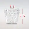 Vaso de Vidro Criativo Estilo Europeu Recipiente Transparente para Plantas Hidropônicas Copo Aroma para Velas Recipiente Base Aroma para Velas