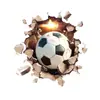 Adesivos de Parede Estéreo 3D Adesivos de Parede de Futebol Adesivos de Parede Decorativos para Sala de Estar Quarto Adesivos de Parede Autoadesivos