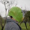 En stock Sonido de Sacudida Rojo de Red Mismo Verde Cubierta de Cabeza de Pez Verde Animal Hombre Pez Verde Máscara Divertida Truco de Pinchar Cubierta de Escultura de Arena