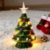 Luces de Árbol de Navidad Decoración del Hogar para Árbol de Navidad Artesanía Creativa de Resina para Árbol de Navidad Adorno