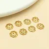 Pulseira de Ouro Revestida de Cobre 18k Pulseira Toro Oca Acessórios de Joias DIY Material Joias para Colar com Contas Espaçadores de Contas
