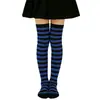 Medias Rayadas de Halloween de Comercio Exterior Atuendos para Fiestas Navideñas Calcetines Largos a Juego Performance de Baile Calcetines Altos para Niños