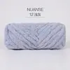 Cachecol de Dedo Super Grosso Cauda de Gato Manta Arco-Íris Bola de Lã Tricotado à Mão DIY Manta de Fio de Gelo Almofada