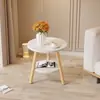 Mesa Redonda Pequeña, Mesa de Café Pequeña, Sala de Estar, Hogar, Apartamento Pequeño, Dormitorio, Mesa Pequeña, Mesa Lateral para Sofá, Mesa de Té Simple, Mini Balcón
