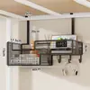 Estante de almacenamiento para dormitorio sin taladro para artículos pequeños y productos de cuidado de la piel, estante de almacenamiento de pared para literas