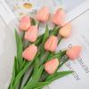 Flores Tulipa Artificiais Mini Pu, Ornamentos Florais para Casamento e Decoração de Casa Transfronteiriça, Venda Direta e Atacado do Fabricante