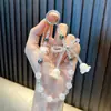 Cadena para Teléfono Móvil de Campanillas Azules Llavero Llavero de Flor Colgante para Teléfono Móvil Accesorios para Bolsos de Niñas Pequeños Regalos