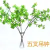 Reloj colgante de simulación caballo japonés madera borracha de pie en maceta estilo nórdico decoración interior de ventana planta verde falsa paisaje árbol de simulación