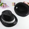 Sombrero de Jazz Navideño para Niños y Niñas Adorno para Sombrero Sombrero Adornado con Lentejuelas para Actuación Sombrero para Baile en Escenario Día del Niño para Niños