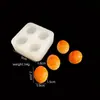 Mini Molde de Silicone para Pão Realista em Formato de Coração Molde para Assar Hot Dog Molde de Silicone para Resina