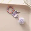 Nueva Caja Sorpresa de Letras de Bola de Pelo Hecha a Mano Simple para Manualidades Colgante Lindo Llavero Colgante para Cadena de Bolso de Teléfono Móvil