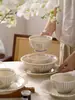 Vajilla Retro Francesa 2026 Nuevo Estilo Vintage Juego de Cuencos y Platos para Uso Doméstico, Tazones para Arroz, Vajilla, Platos Hondos, Cuencos y Palillos