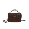 Bolso acolchado de cadena de alta gama y estilo para mujer, nuevo estilo Otoño 2025, Bolso cruzado versátil estilo Chanel, Bolso de mano tipo cubo