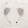 Yuxi Zhang Mesmo Estilo Pelúcia Orelha de Gato Faixa de Cabelo Peludo Bonito Headband Internet Popular Super Cute Face Wash Hair Band Acessórios de Cabelo para Mulheres