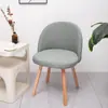 Funda de Silla Elástica Gruesa Simple para el Hogar Nórdico Funda para Taburete Curvo Funda de Silla Universal Cafetería Restaurante Occidental