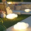 Luces de nube brillantes para exteriores, luces de paisaje para patios y villas, luces decorativas para jardines, luces de ambiente para césped, lámparas de pie solares