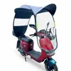 Toldo de Lluvia para Vehículo Eléctrico Cubierta de Lluvia de Caucho Negro Parasol para Bicicleta Eléctrica Resistente al Viento Toldo Protector de Lluvia para Motocicleta Eléctrica Fácil de Desmontar