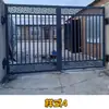 Puerta de Hierro Forjado Estilo Chino para Casas de Campo Auto-Construidas, Patio, Muro de Campo, Puerta de Doble Apertura para Escape de Incendios en Villas