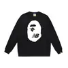 Bape Ape Head marca de moda unisex cuello redondo manga larga algodón estampado holgado chaqueta sudadera de otoño e invierno para hombre