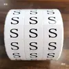 Etiquetas adhesivas de talla para ropa, pegatinas de talla de prenda, pegatinas numéricas, pegatinas adhesivas de talla para ropa