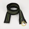 Novo Estilo Personalizado Não. Zíper de Nylon de Ponta Aberta com Borda de Tecido Elegante e Padrão de Bolinhas, Zíper de Vista para Jaqueta de Roupa de Alta Qualidade Atacado
