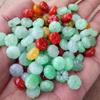 Venta al por mayor de jadeíta Bashan, cuentas de jade tricolor de hielo, cuentas sueltas de jadeíta coloridas, cuentas de jadeíta de calabaza tricolor