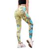 Leggings de Yoga Ajustados de Cintura Alta de Alta Elasticidad con Estampado de Serpiente Multicolor de Venta Caliente Europea y Americana para Mujer XY91