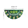 Bandera colgante de Navidad nueva transfronteriza de Amazon Bandera semicircular Bandera en forma de abanico Bandera de forma especial Decoración de barandilla para fiesta de Halloween