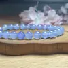 Cuentas Redondas de Ágata Morado Imperial Tipo Hielo, Cuentas Sueltas de Cristal de Calcedonia Morado Ahumado para Pulseras DIY, Cuentas de Oración Budistas, Accesorios para Collares