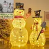 Decoração de Natal Boneco de Neve Rena de Natal Brilhante Cenário para Shopping Center Lobby de Hotel Enfeites Decorativos Grandes de Natal