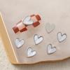 Celebridad de internet fritillary amor joyería borde metálico para uñas cubierto Diamante color mágico piedra de concha 2022 nuevos accesorios de manicura