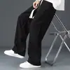 Pantalones deportivos de pana para hombre primavera y otoño holgados antiarrugas modernos para hombre casual rectos deportivos largos para adolescentes