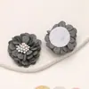 Versão Coreana Ins Versátil 3cm Flor Margarida Artificial de Ultra-Fibra Material para Acessórios de Grampo de Cabelo Chapéu Adorno de Cabeça Flor de Sapato DIY