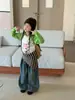Camiseta de Manga Raglán Estilo Coreano para Niñas Yuyu Princess Otoño Nueva Estampado de Dibujos Animados Holgada de Manga Larga Camiseta Básica