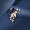 Explosiones de Moda Broche de Flor de Cristal de Alta Gama Diamante Broche de Flor de Gota de Agua Venta Caliente Tmall Accesorios de Ropa de Comercio Exterior