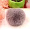 Bola de piel sintética de conejo Rex de 8 cm llavero decoración para coche funda de teléfono móvil colgante material bola de piel sintética de conejo Rex accesorios DIY