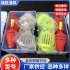 Caixa de Conjunto de Pesca de Grilo Acessórios para Equipamento de Pesca Conjunto de Gaiola para Iscas Gaiola Fluorescente Combinação de Anzol Explosivo Conjunto para Pesca de Carpa
