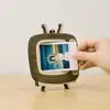Marco de Fotos de Madera Polaroid TV Creativo Transfronterizo Decoración de Escritorio Adorno para Colgar en el Coche Pie de Exhibición de Fotos Conmemorativo de Doble Uso