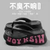 Chanclas de Plataforma Gruesa para Mujer que Aumentan la Altura, para Verano al Aire Libre, Moda Estilo Coreano, Uso en Casa, Sandalias Suaves con Letras