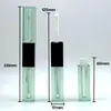 Tubo de gloss labial quadrado de dupla ponta de 6ml direto da fábrica, tubo de lip tint, embalagem cosmética 2 em 1 para gloss labial e corretivo/iluminador