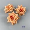 Rosa artificial de ângulo atacado diâmetro 8cm cabeça de flor de rosa parede de flores arranjo de flores acessórios de flor de pulso fileira de flores flor artificial