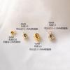 Chapado en Cobre Oro Verdadero 18K/14K Silicona Ajustables Posicionamiento Cuentas diy Hecho a Mano Collar Pulsera Joyería Accesorios