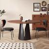 Silla de Comedor Hogar Estilo Mid-Century Silla con Respaldo 2025 Nuevo Francés de Alta Gama Mesa y Silla de Comedor Madera Maciza Silla Italiana Eames