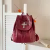 Design de Nicho Bolsa Pequena Feminina 2026 Verão Nova Mochila Popular Este Ano Personalidade Retro Pequena Mochila para o Dia a Dia
