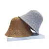 Mostrando Cara Pequeña Sombrero de Pescador de Doble Cara para Mujer Verano Protector Solar Parasol Hueco Delgado Transpirable Sombrero de Sol Sombrero Cubo Tendencia