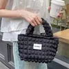 Bolsa de mano tipo tote para el día a día con forma de nube, pequeña y fresca, bolsa para el almuerzo de gran capacidad para trabajadores de oficina, tote de lona versátil y casual