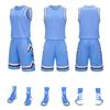 Aprovação direta de fábrica de 2023 novo estilo americano quarterpants basquete terno masculino pescoço respirável camisa clube impressão