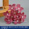 Rojo vino flor de seda flor pared flor de sol tocado bolsa de materiales DIY pegatina material marco de fotos horquilla flor decoración Hanfu