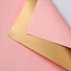 Papel Envoltorio de Flores al por Mayor con Lámina Dorada, Elegante Papel de Estilo Europeo para Envolver Ramo, Suministros para Florería para Ceremonias de Apertura